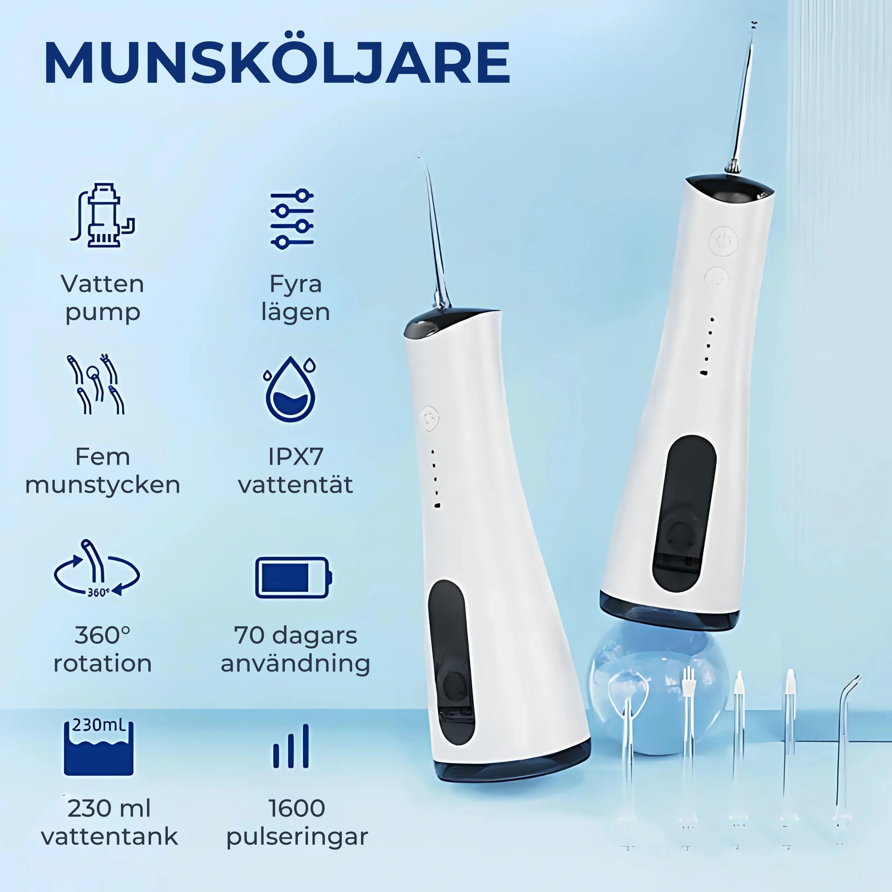 Dentivas Siillk Vattenflosser - Mellanrumsborstning Waterflooser