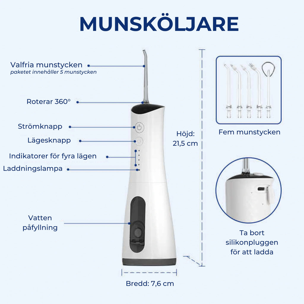 Dentivas Siillk Vattenflosser - Mellanrumsborstning Waterflooser