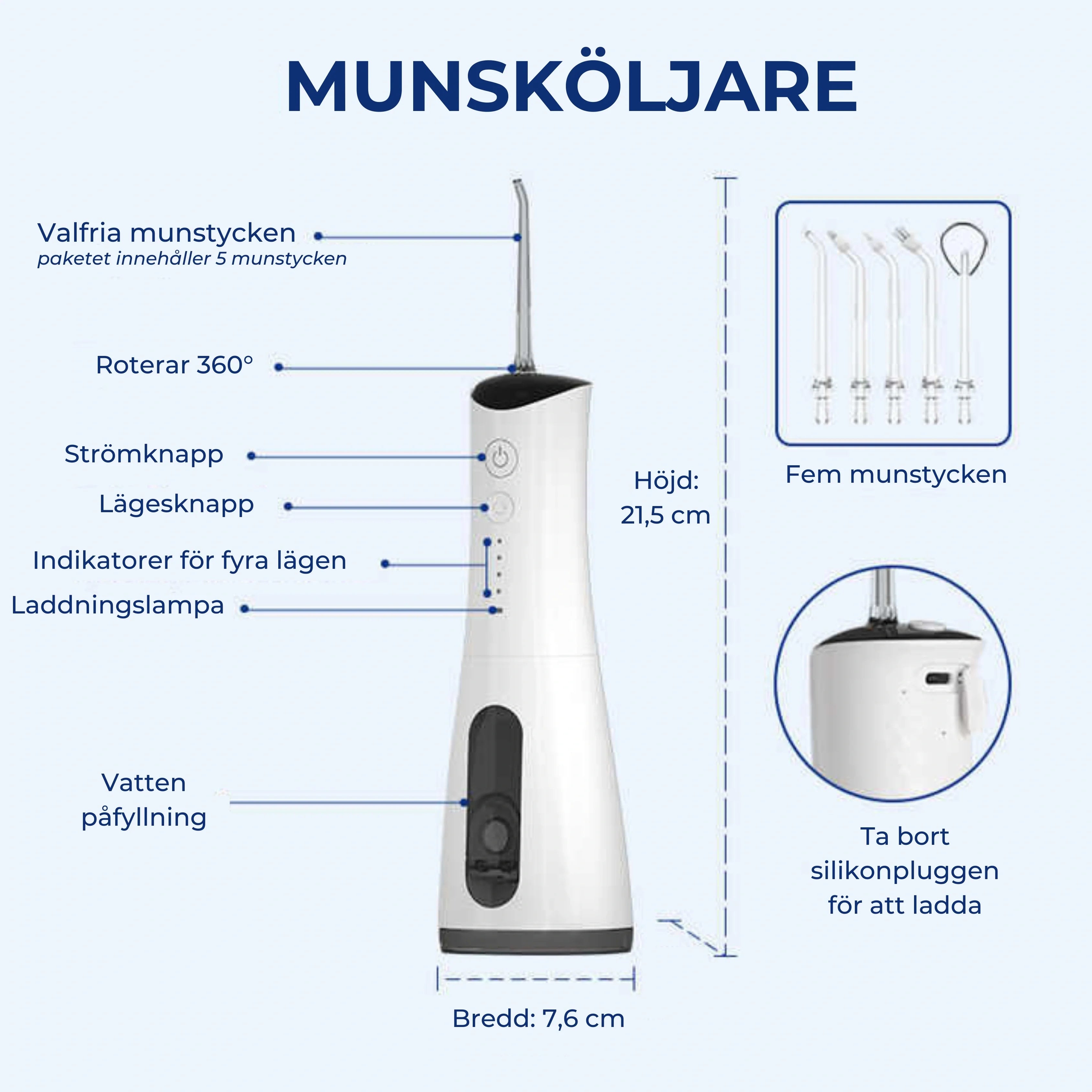 Dentivas Siillk Vattenflosser - Mellanrumsborstning Waterflooser